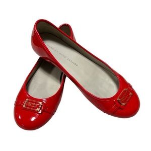 Marc by Marc Jacobs Red Patent Ballet Shoes